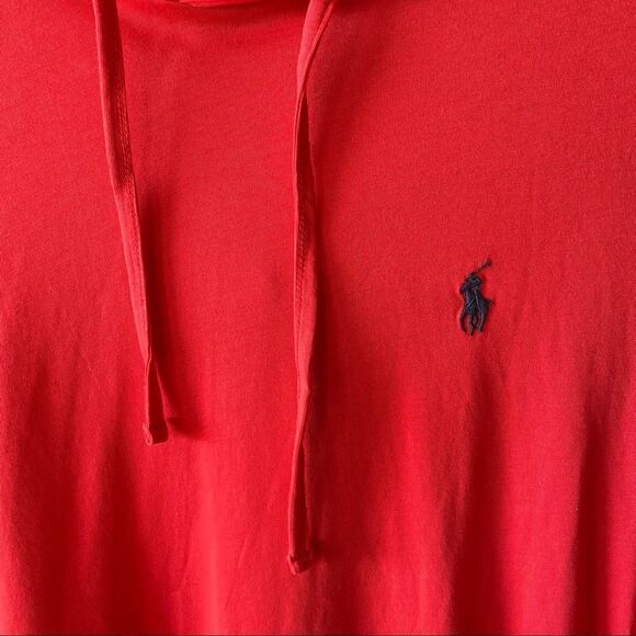 Polo by Ralph Lauren Pink/Red Light Hooded Shirt - Size: Small - Picture 2 of 8